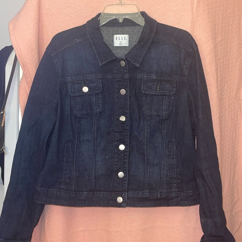 Dark Blue ‘Elle’ Denim Jacket size XXL
